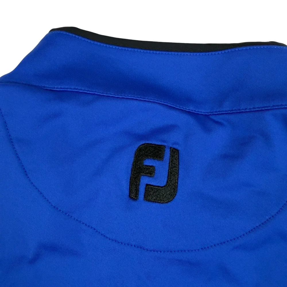 FootJoy‎ Mens XL Royal Blue 1/4 Zip Pullover Golf Performance Long Sleeve Shirt